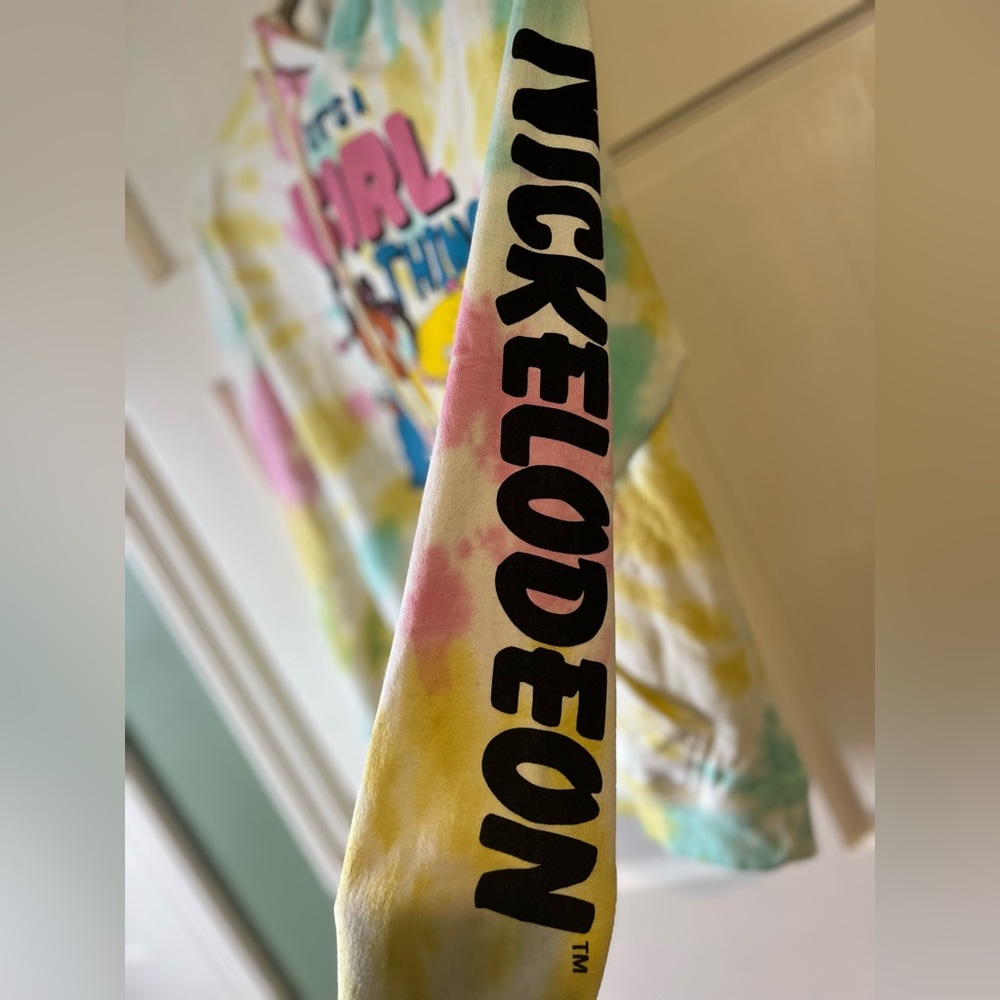 Nickelodeon Girls Tye-Dye Sweater Rugrats Pullover Hoodie